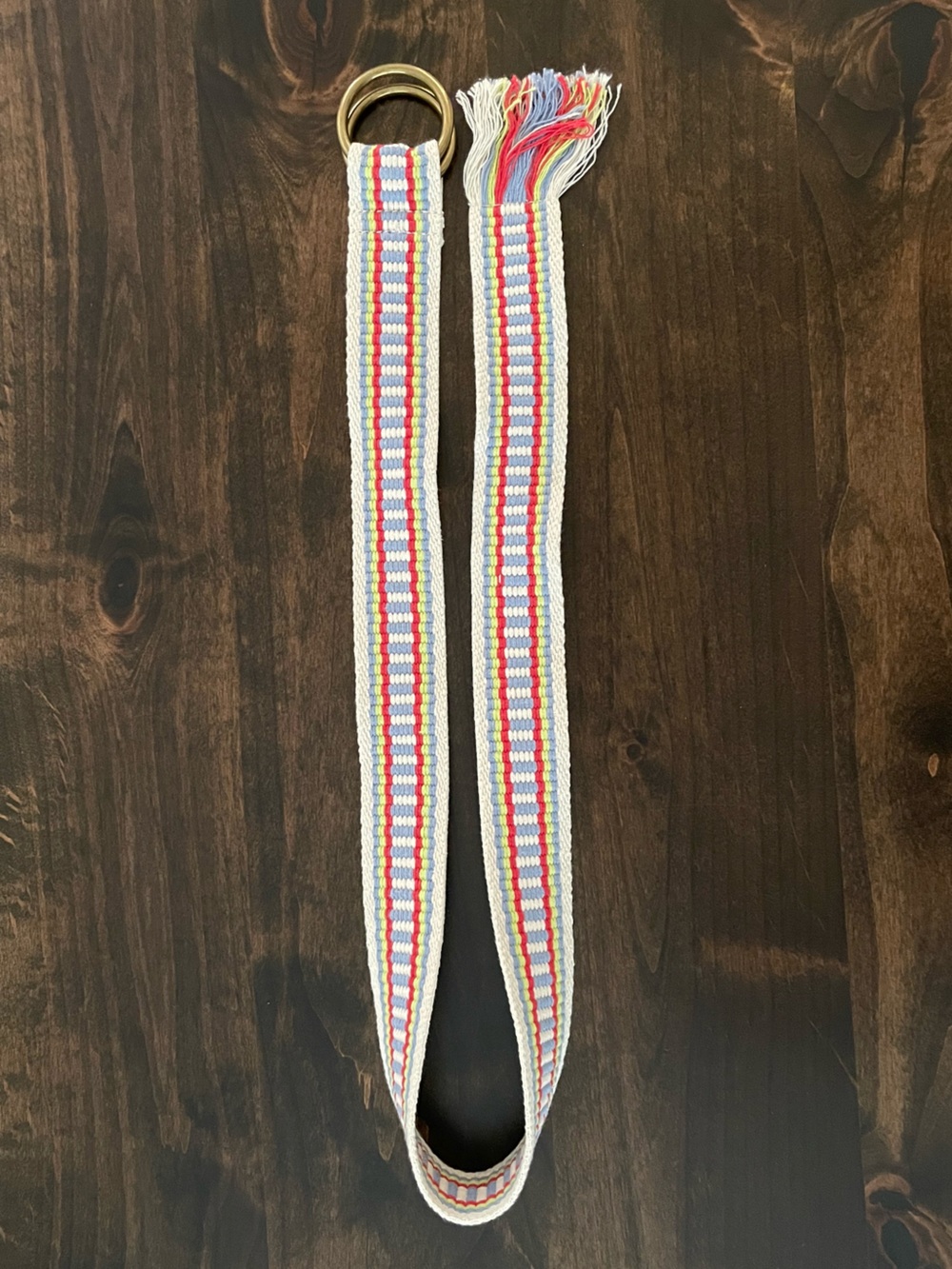 Multi Colored Woven Fabric Belt - Picture 5 of 5